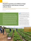 Cover page: Strawberry growers are unlikely to forgo soil fumigation with disease-resistant cultivars alone