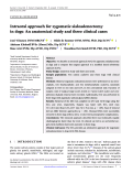 Cover page: Intraoral approach for zygomatic sialoadenectomy in dogs: An anatomical study and three clinical cases