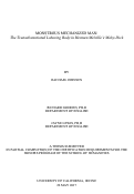 Cover page: Monstrous Mechanized Man: The Transubstantiated Laboring Body in Herman Melville's <em>Moby-Dick</em>