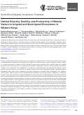 Cover page: Habitat Diversity, Stability, and Productivity of Malaria Vectors in Irrigated and Nonirrigated Ecosystems in Western Kenya