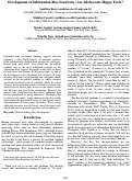 Cover page: Development of Substitution Bias Sensitivity: Are Adolescents Happy Fools?