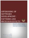 Cover page: Offshoring of Software Development: Patterns and Recession Effects