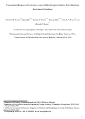 Cover page: Transcriptional Response of Desulfovibrio vulgaris Hildenborough to Oxidative Stress Mimicking Environmental Conditions