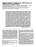 Cover page: Objective predictors of response for staple versus laser emphysematous lung reduction.