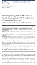 Cover page: Reducing Young Adults’ Health Care Spending through the ACA Expansion of Dependent Coverage