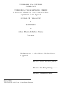 Cover page: THREE ESSAYS ON BANKING CRISES