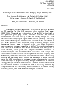 Cover page: RF cavity R&amp;D at LBNL for the NLC Damping Rings, FY2000/2001