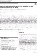 Cover page: Hereditary cancer panel testing challenges and solutions for the latinx community: costs, access, and variants