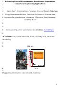 Cover page: Extracting Natural Biosurfactants from Humus Deposits for Subsurface Engineering Applications