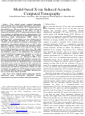 Cover page: Model-Based X-Ray-Induced Acoustic Computed Tomography