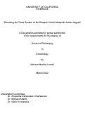 Cover page: Decoding the Taste System of the Disease Vector Mosquito Aedes aegypti