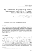 Cover page: Gli Acari Oribatei dell'arcipelago di Tavolara (Sardegna nordorientale) (Acari: Oribatida). Notulae Oribatologicae LXIV