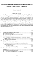 Cover page: Income-Graduated Fixed charges, Energy Justice, and the Clean Energy Transition