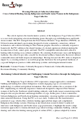 Cover page: Weaving Threads of Collective Liberation: Intercultural Wisdom Among Indigenous and South Asian Women in the Indigenous Yoga Collective