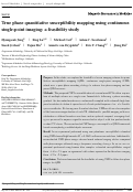 Cover page: True phase quantitative susceptibility mapping using continuous single‐point imaging: a feasibility study