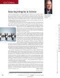 Cover page: Ensuring Integrity in Science