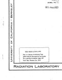 Cover page: SCINTILLATION COUNTERS FOR THE MEASUREMENT OF RADIOACTIVE SAMPLES
