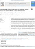 Cover page: Repeated manure inputs to a forage production soil increase microbial biomass and diversity and select for lower abundance genera