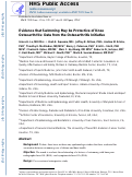 Cover page: Evidence that Swimming May Be Protective of Knee Osteoarthritis: Data from the Osteoarthritis Initiative