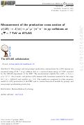 Cover page: Measurement of the production cross-section of ψ(2S) → J/ψ(→μ+μ−)π+π− in pp collisions at s = 7 TeV at ATLAS