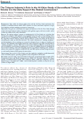 Cover page: The Tobacco Industry’s Role in the 16 Cities Study of Secondhand Tobacco Smoke: Do the Data Support the Stated Conclusions?