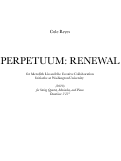 Cover page: Perpetuum: Renewal