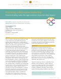 Cover page: Practicing collaborative leadership: Demonstrating value through evidence of partnership impact