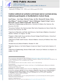 Cover page: Outdoor ambient air pollution and breast cancer survival among California participants of the Multiethnic Cohort Study