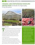 Cover page: Organic and Sustainable Seedling Production:&nbsp;A Guide for Specialty Crop Growers