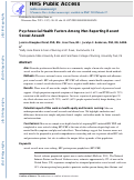 Cover page: Psychosocial Health Factors Among Men Reporting Recent Sexual Assault.