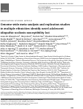 Cover page: Genome-wide meta-analysis and replication studies in multiple ethnicities identify novel adolescent idiopathic scoliosis susceptibility loci.