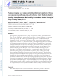 Cover page: Paleoecological and paleoenvironmental interpretation of three successive macrofloras and palynofloras from the Kola Switch locality, lower Permian (Archer City Formation, Bowie Group) of Clay County, Texas, USA