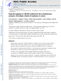 Cover page: High throughput LC–MS/MS method for the simultaneous analysis of multiple vitamin D analytes in serum