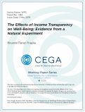 Cover page: The Effects of Income Transparency on Well-Being- Evidence from a Natural Experiment