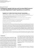 Cover page: Trichomonas vaginalis Infection and Associated Risk Factors in a Socially-Marginalized Female Population in Coastal Peru