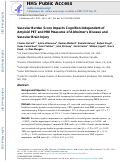 Cover page: Vascular Burden Score Impacts Cognition Independent of Amyloid PET and MRI Measures of Alzheimer’s Disease and Vascular Brain Injury