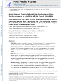 Cover page: Gonorrhea and Chlamydia Case Detection Increased When Testing Increased in a Multisite US HIV Cohort, 2004–2014