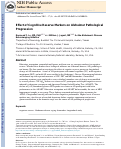 Cover page: Effect of Cognitive Reserve Markers on Alzheimer Pathologic Progression