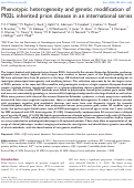 Cover page: Phenotypic heterogeneity and genetic modification of P102L inherited prion disease in an international series