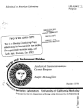 Cover page: ANALYTICAL INSTRUMENTATION: CAVEAT EMPTOR