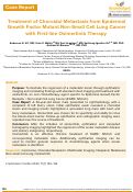 Cover page: Treatment of Choroidal Metastasis from Epidermal Growth Factor Mutant Non-Small Cell Lung Cancer with First-line Osimertinib Therapy