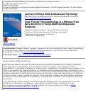 Cover page: Close Friends' Psychopathology as a Pathway From Early Adversity to Young Adulthood Depressive Symptoms.