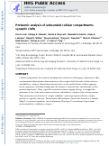 Cover page: Proteomic Analysis of Unbounded Cellular Compartments: Synaptic Clefts