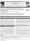 Cover page: Cost Analyses of Genomic Sequencing: Lessons Learned from the MedSeq Project