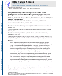 Cover page: Long COVID and post‐acute sequelae of SARS‐CoV‐2 pathogenesis and treatment: A Keystone Symposia report