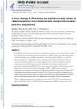 Cover page: A facile strategy for fine-tuning the stability and drug release of stimuli-responsive cross-linked micellar nanoparticles towards precision drug delivery