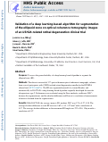 Cover page: VALIDATION OF A DEEP LEARNING-BASED ALGORITHM FOR SEGMENTATION OF THE ELLIPSOID ZONE ON OPTICAL COHERENCE TOMOGRAPHY IMAGES OF AN USH2A-RELATED RETINAL DEGENERATION CLINICAL TRIAL