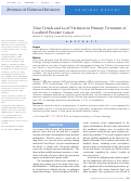 Cover page: Time Trends and Local Variation in Primary Treatment of Localized Prostate Cancer