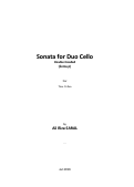 Cover page: Sonata for Duo Cello