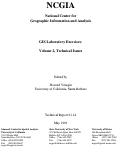 Cover page: GIS Laboratory Exercises: Volume 2 Technical Issues (91-14)